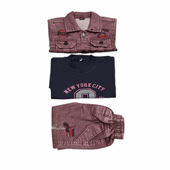 Boys 3-Piece Denim Jacket Set