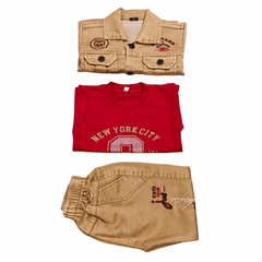 Boys 3-Piece Denim Jacket Set