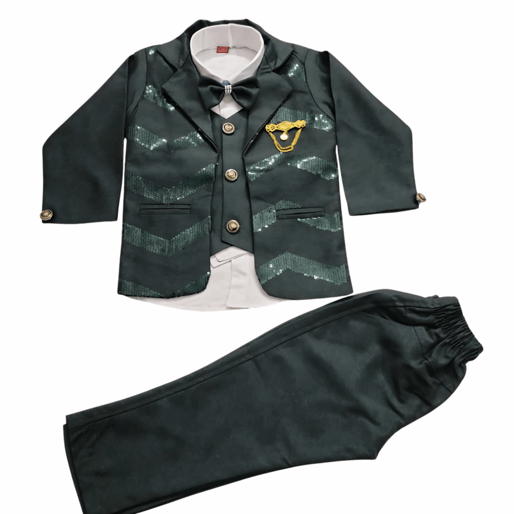 Boys' 4-Piece Formal Suit Set