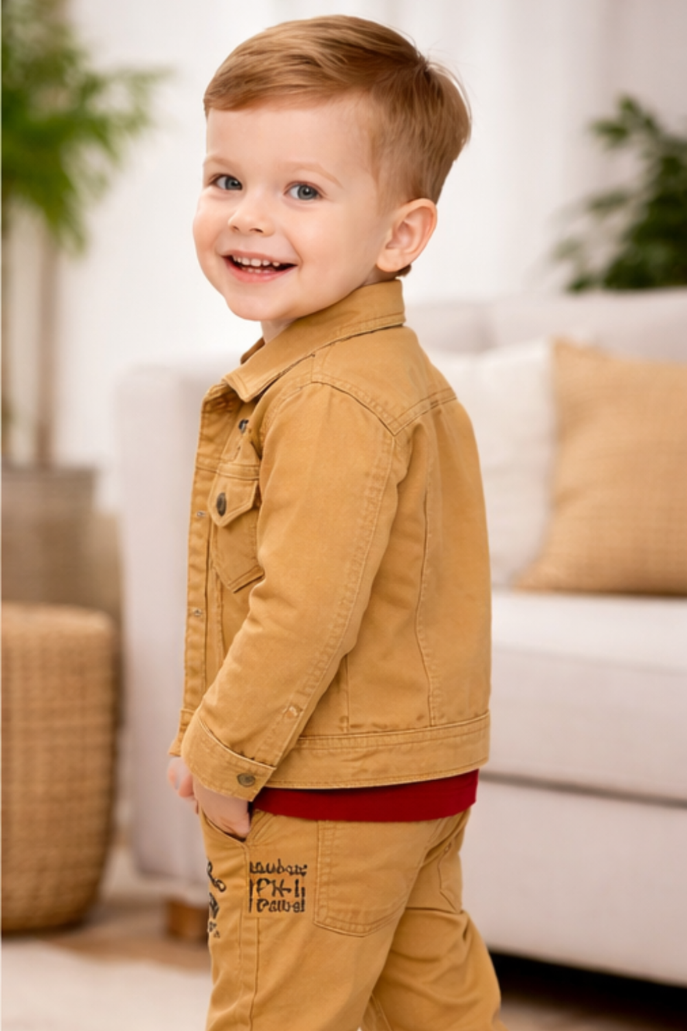 Boys 3-Piece Denim Jacket Set -