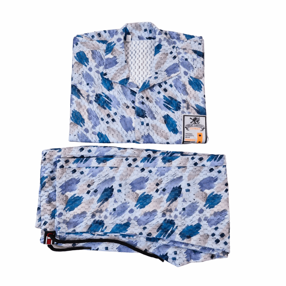 Unisex Cotton Printed Co-ord Set (Green, 9–10 Yrs)