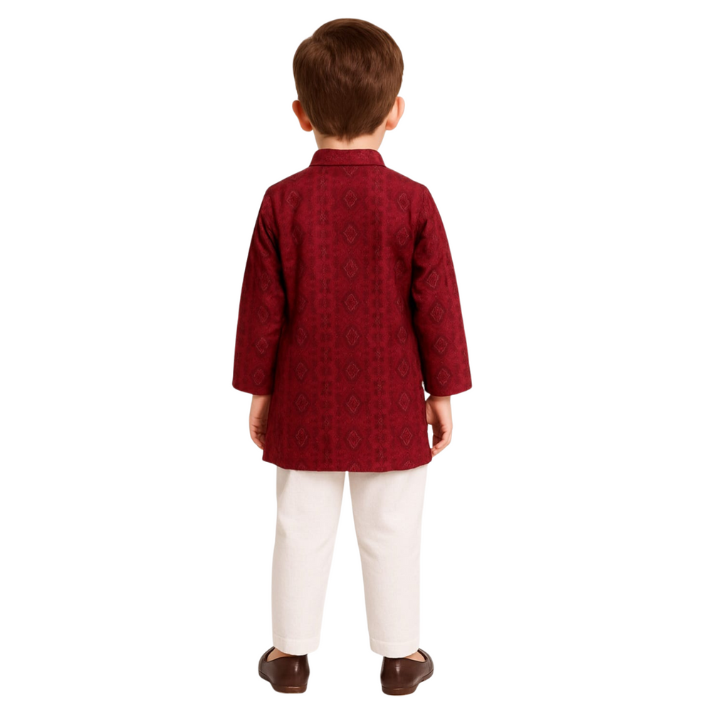 Boys’ Embroidered Kurta Set - Zustenjoy.com