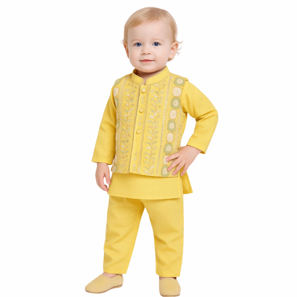 Boys Embroidered Indo Western Sherwani