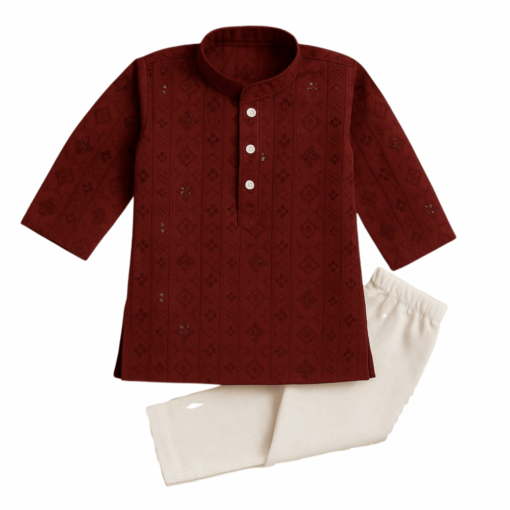 Boys’ Embroidered Kurta Set