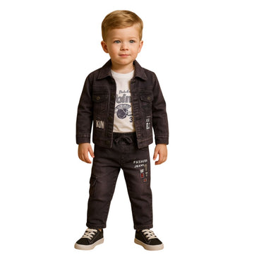 Boys 3-Piece Denim Jacket Set
