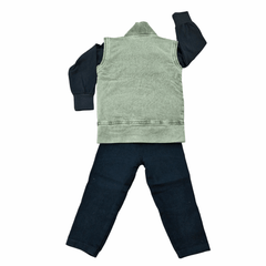 Boys 3-Piece Casual Set – Denim Jacket, T-Shirt & Pants