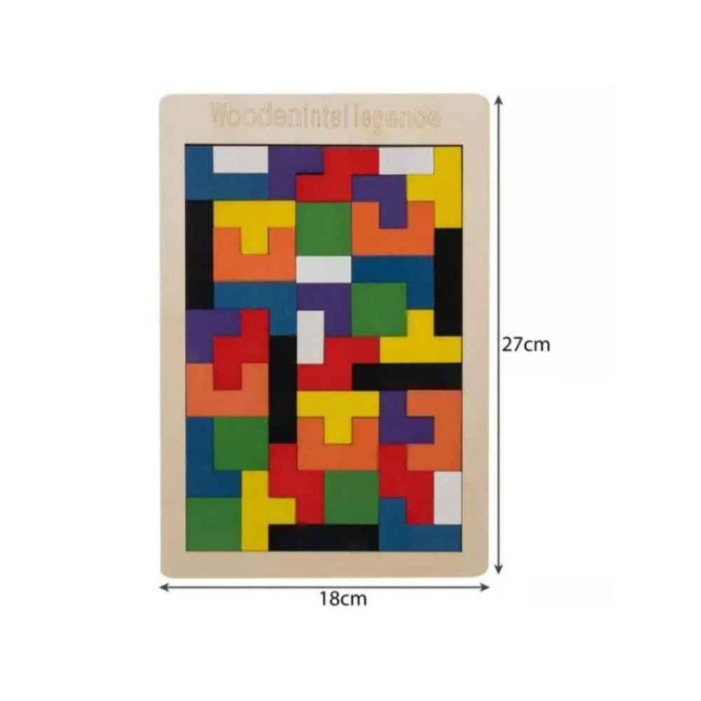 Wooden Puzzles Brain Teasers Toy Educational Gift For Kid
