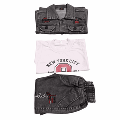 Boys 3-Piece Denim Jacket Set