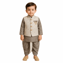 Boys Kurta Pajama Set with Modi Jacket