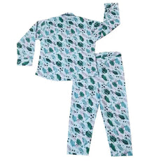 Unisex Cotton Printed Co-ord Set (Green, 9–10 Yrs)
