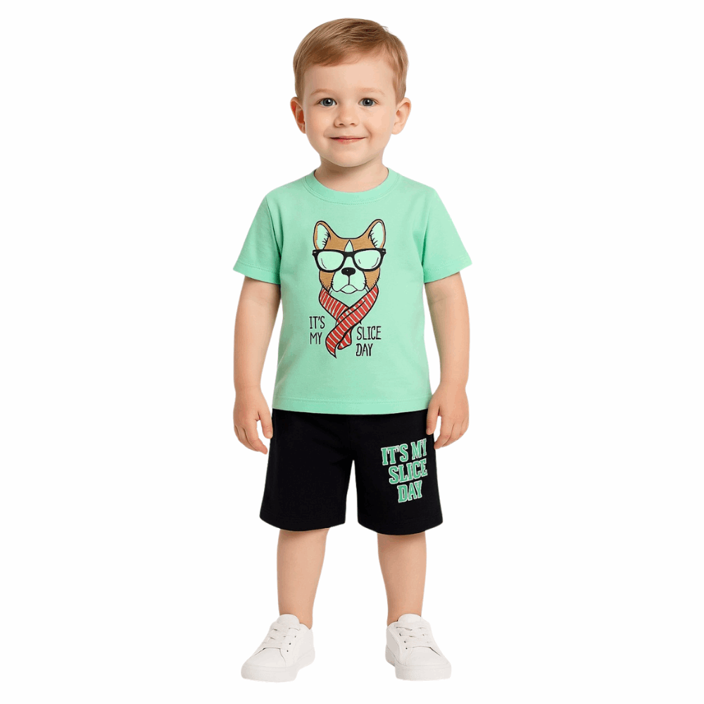 Baby Cotton Half Sleeve T-Shirt & Shorts Set