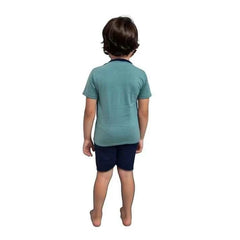 Boys’ Red & Navy T-Shirt and Shorts Set