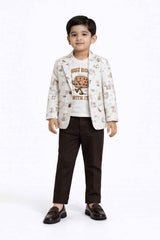 Kids Party Wear Coat Pant Set