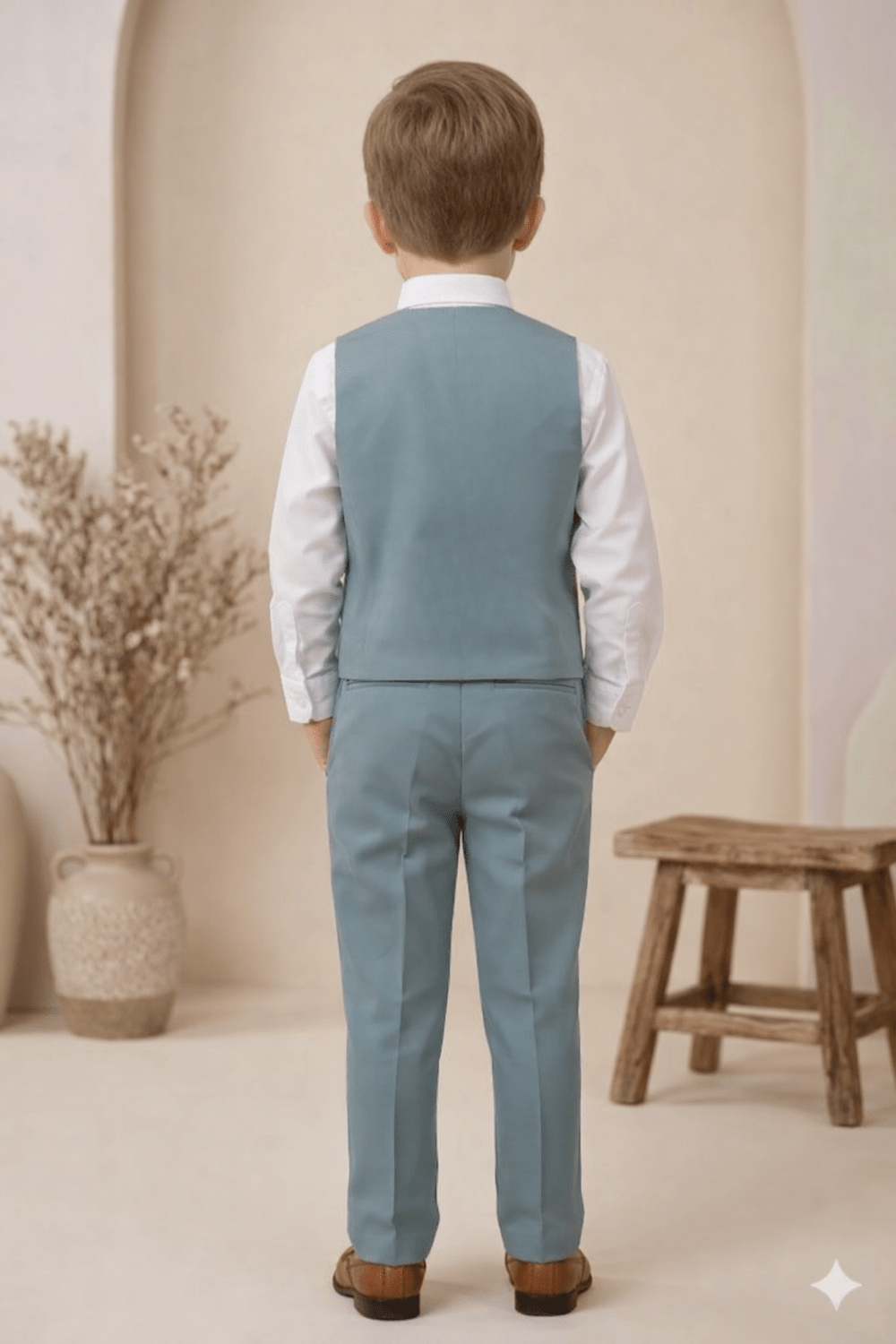 Boys 3-Piece Formal Suit Set – Pista Green Party Outfit - Zustenjoy.com