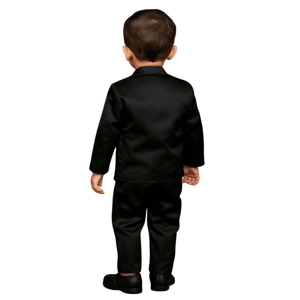 Boys 4-Piece Formal Suit Set with Shirt and Tie - Zustenjoy.com