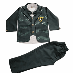 Boys 4-Piece Formal Suit Set with Shirt and Tie - Zustenjoy.com