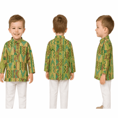 Boys Cotton Kurta Set in Multicolor for Stylish Comfort - Zustenjoy.com