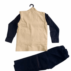 Boys Denim Set – 3-Piece Casual Outfit with Denim Jacket, T-Shirt & Pants - Zustenjoy.com