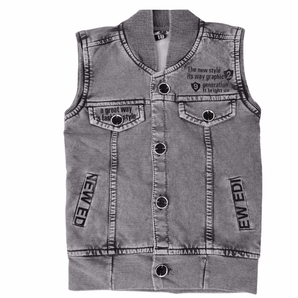 Boys Denim Set – 3-Piece Casual Outfit with Denim Jacket, T-Shirt & Pants - Zustenjoy.com