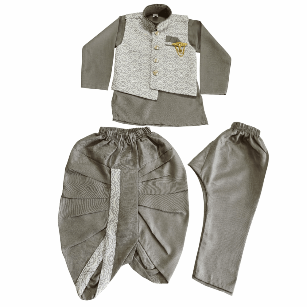 Boys Kurta Pajama Set with Modi Jacket - Zustenjoy.com