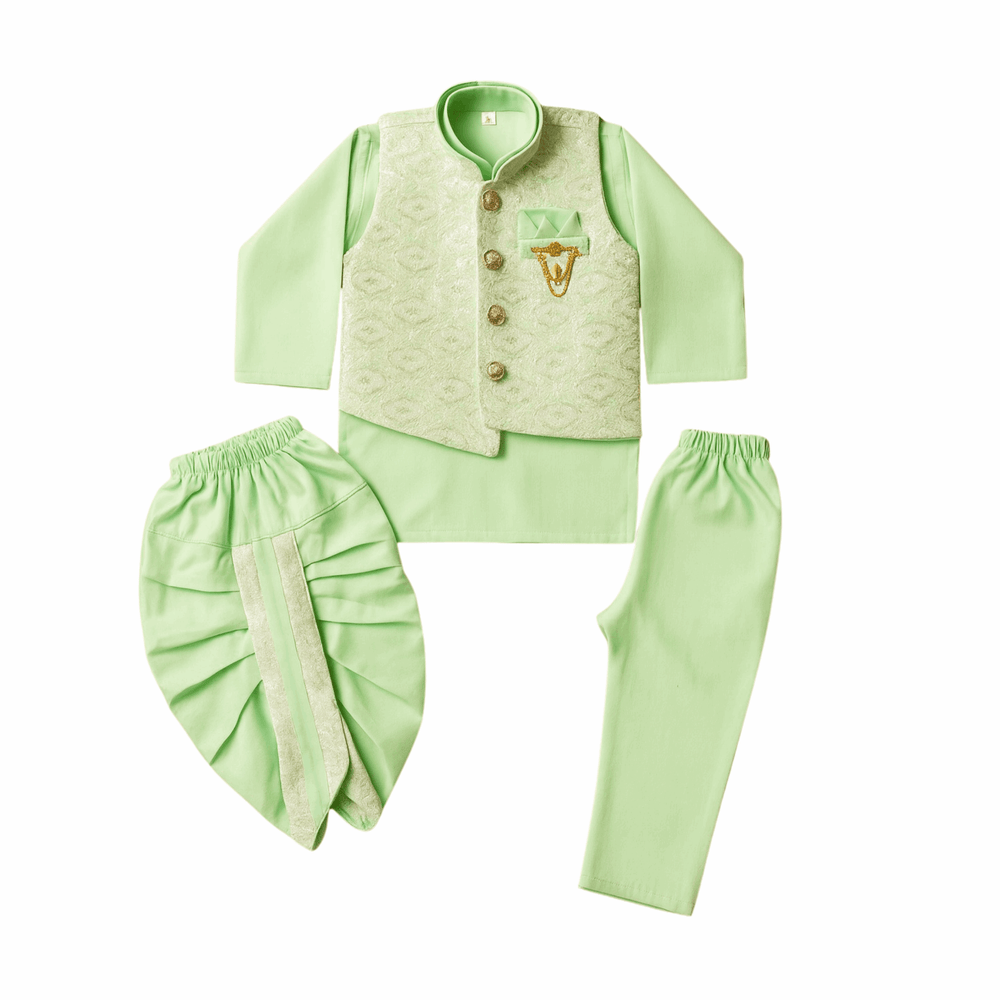 Boys Kurta Pajama Set with Modi Jacket - Zustenjoy.com