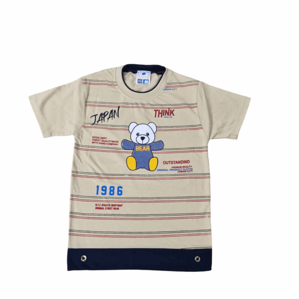 Boys Sky Blue Cotton T-Shirt and Shorts Set for Summer Comfort and Style - Zustenjoy.com