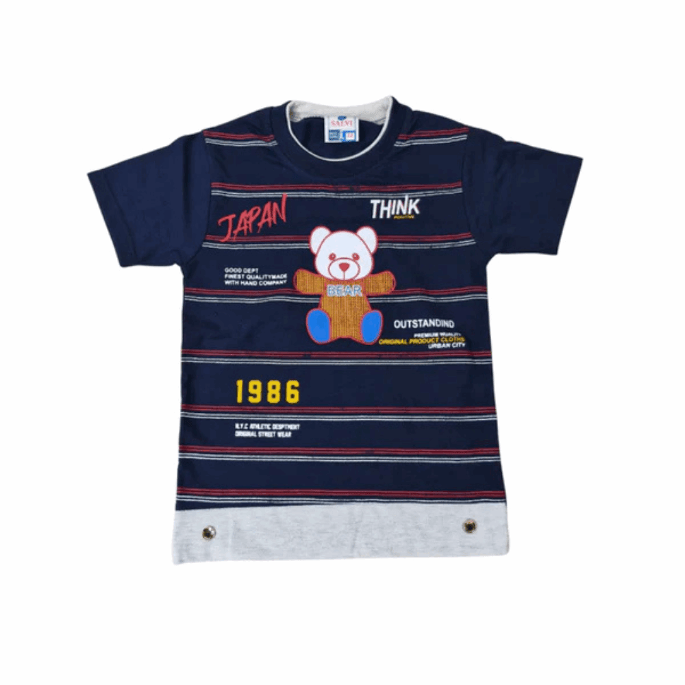 Boys Sky Blue Cotton T-Shirt and Shorts Set for Summer Comfort and Style - Zustenjoy.com