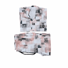 Kids' Geometric Cotton Night Dress