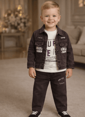 Boys 3-Piece Denim Jacket Set
