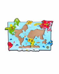 Toddler World Map Puzzle – Age 3+