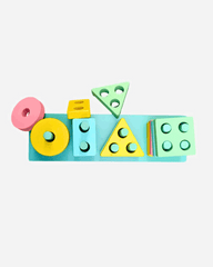geometric shape sorting toy for toddlers