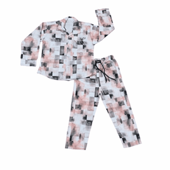Kids Geometric Cotton Night Dress for Comfortable Sleep - Zustenjoy.com