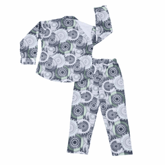 Kids Geometric Pajama Set - Long Sleeve Cotton Top & Bottom for Comfortable Sleep - Zustenjoy.com