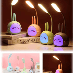 Kids LED Teddy Bear Lamp - Rechargeable RGB Cartoon Design - Zustenjoy.com