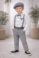 Toddler Boys Vintage Outfit Set - 5-Piece Stylish Ensemble - Zustenjoy.com