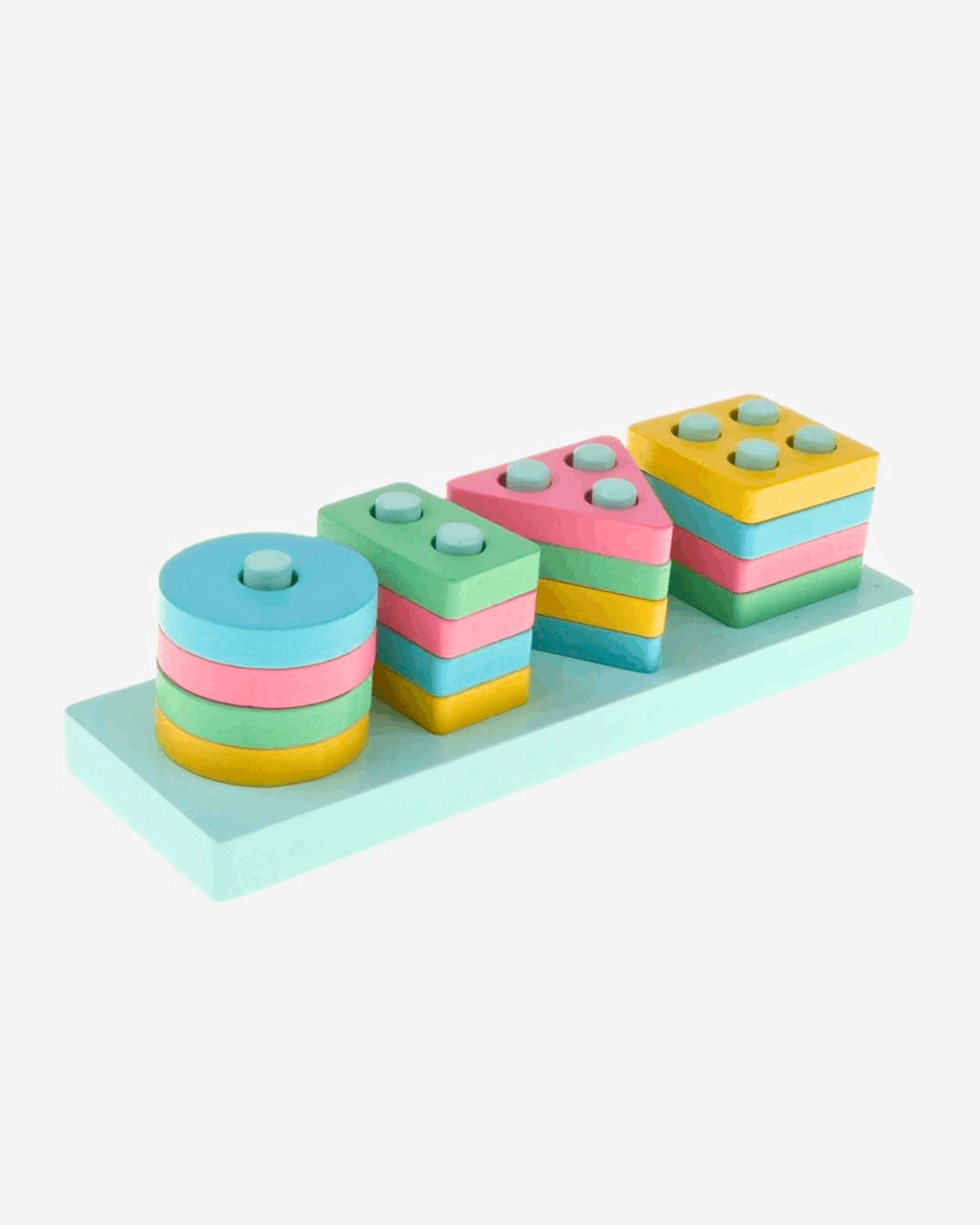Wooden Montessori Stacker Toy for Early Learning and Development - Zustenjoy.com