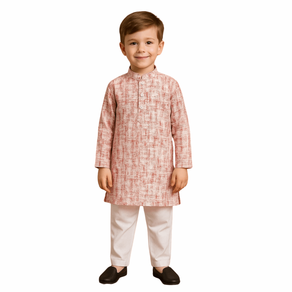 Boys Cotton Kurta Pajama Set