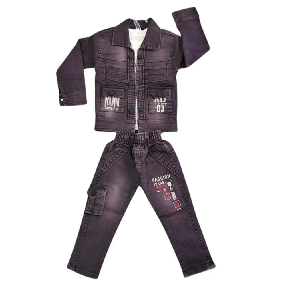 Boys 3-Piece Denim Jacket Set