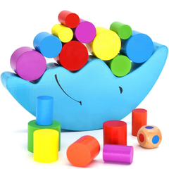 Wooden Moon Balance for Kids, Pre School Balancing Game, Montessori Learning Toy for Hand-Eye Coordination, Fine Motor Skill Toy for Toddlers and Preschoolers - Zustenjoy.com