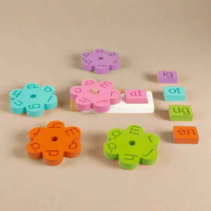 Wooden Three Letter Words/Learning Toy/Educational Montessori Set/Alphabet Learning Game/Phonics Set/CVC Words Formation Game/Preschool Toys