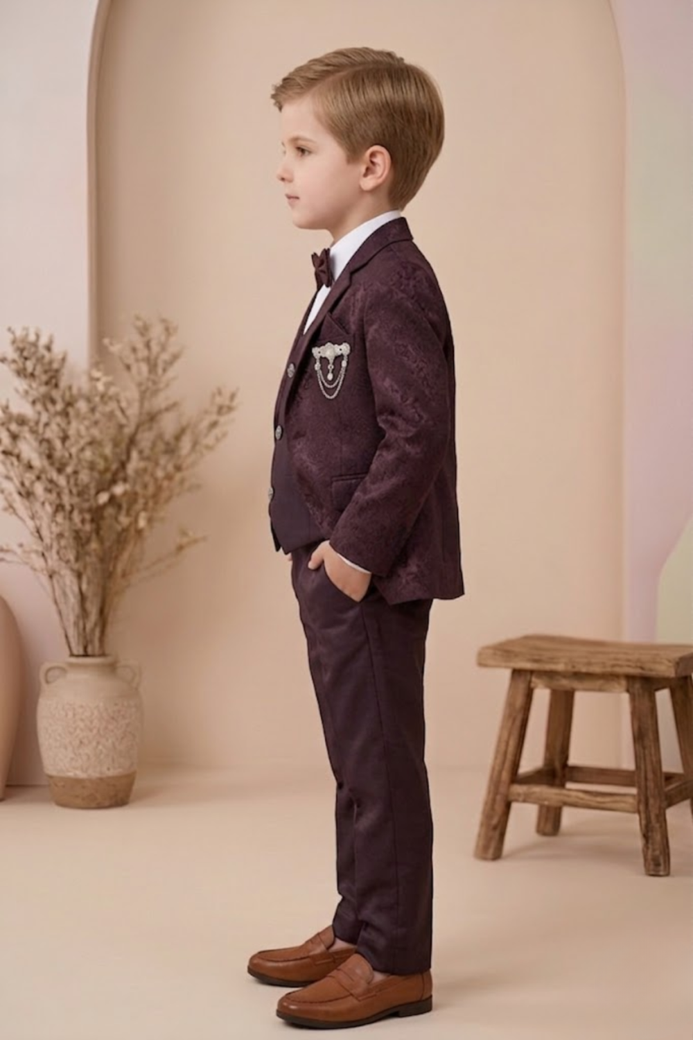 Boys’ 5-Piece Formal Suit Set -