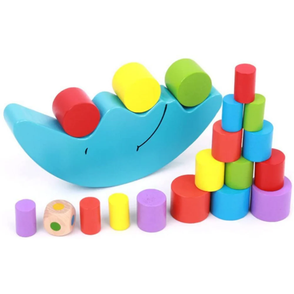 Wooden Moon Balance for Kids, Pre School Balancing Game, Montessori Learning Toy for Hand-Eye Coordination, Fine Motor Skill Toy for Toddlers and Preschoolers - Zustenjoy.com