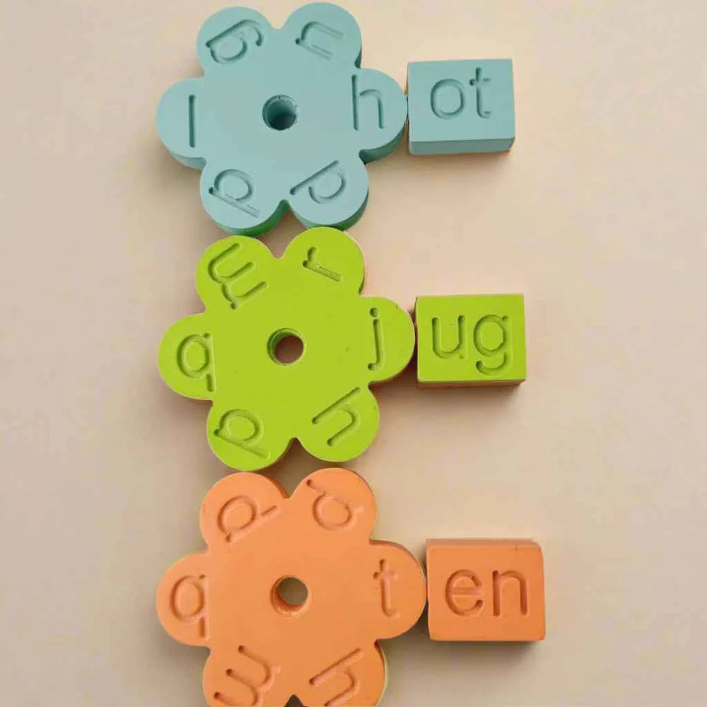 Wooden Three Letter Words/Learning Toy/Educational Montessori Set/Alphabet Learning Game/Phonics Set/CVC Words Formation Game/Preschool Toys