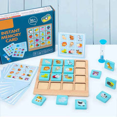 Instant Memory Card Game - (Random Theme) Animal,Vehicle,Fruit or Vehicle Theme Kids Mind Challenging,Fun and Entertainment for Kids and Toddlers