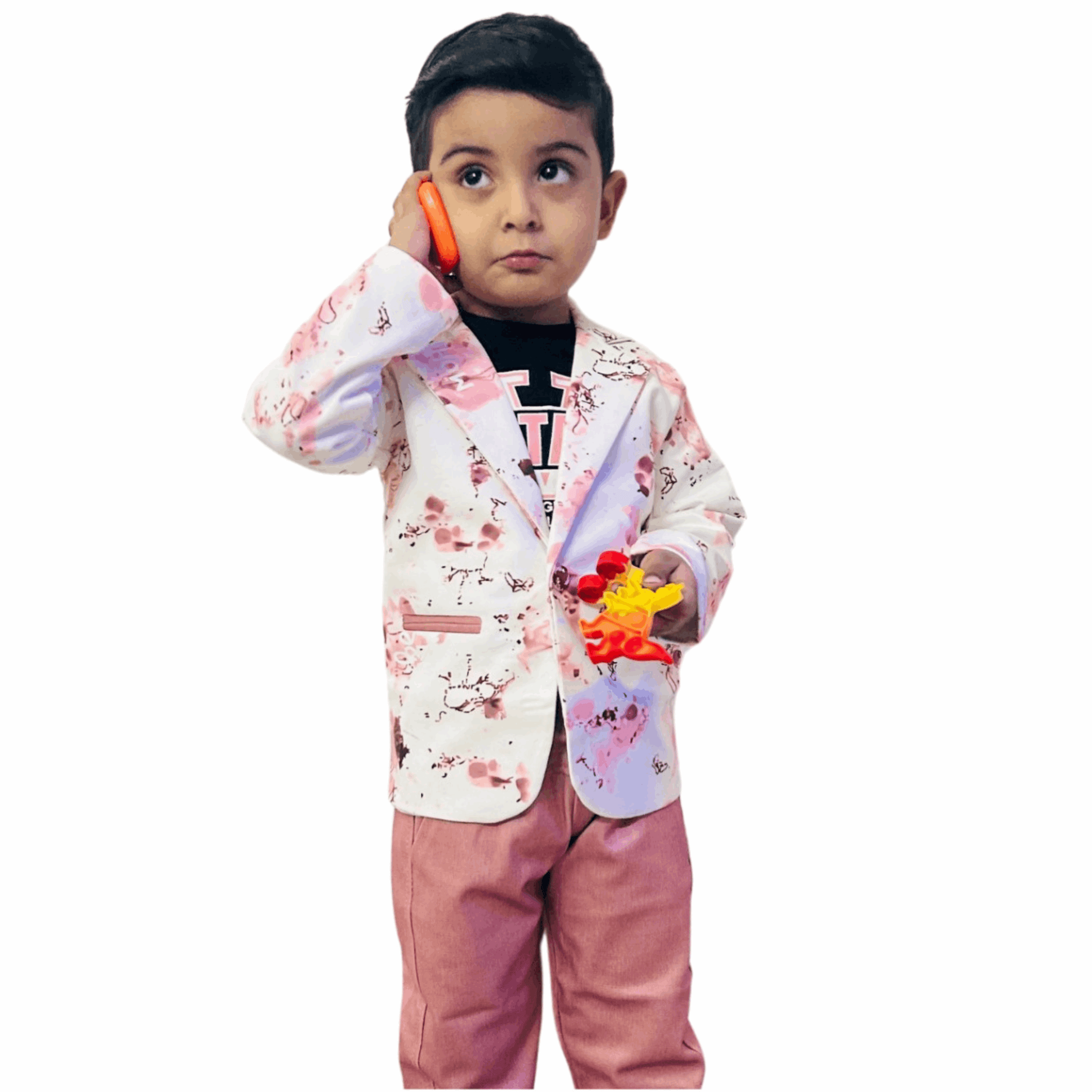 Baby Boys Sky Blue Blazer Set Online - 3-Piece Outfit