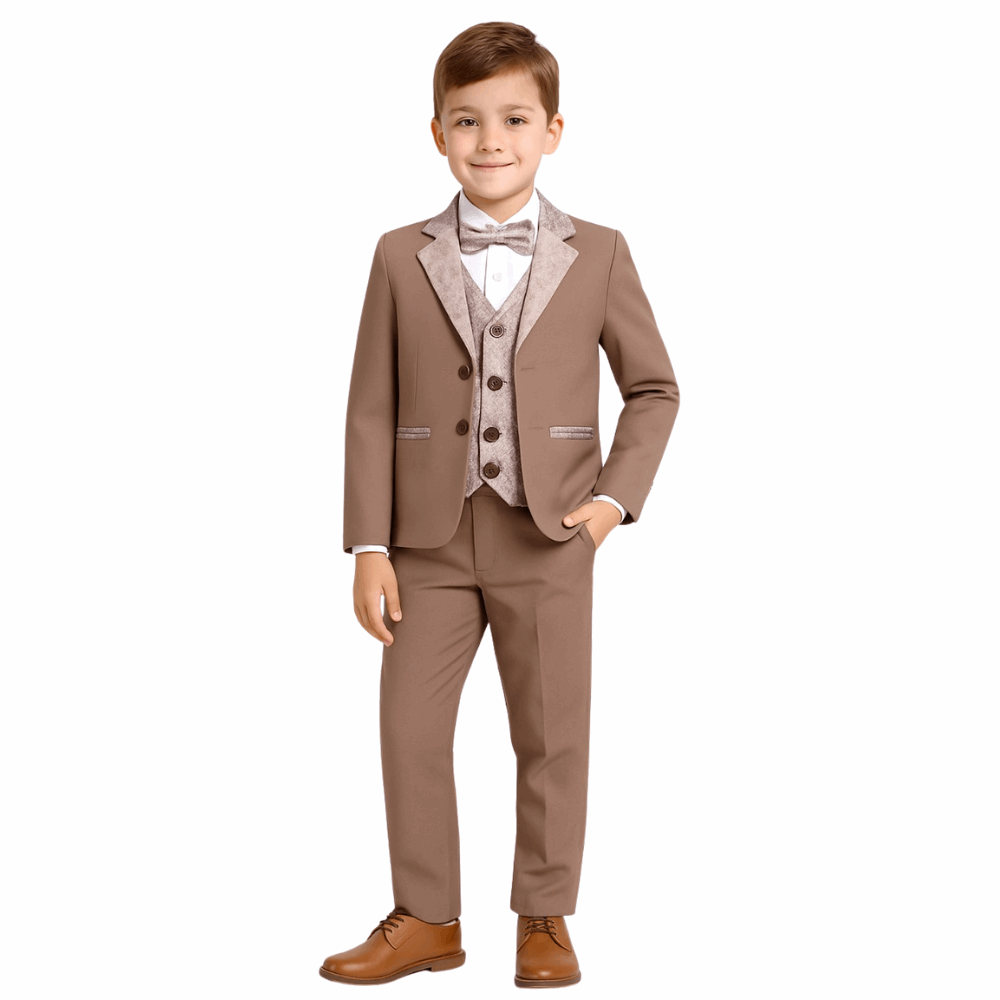 Premium 3-piece formal boys suit in classic design – blazer, shirt and pants – Zustenjoy India