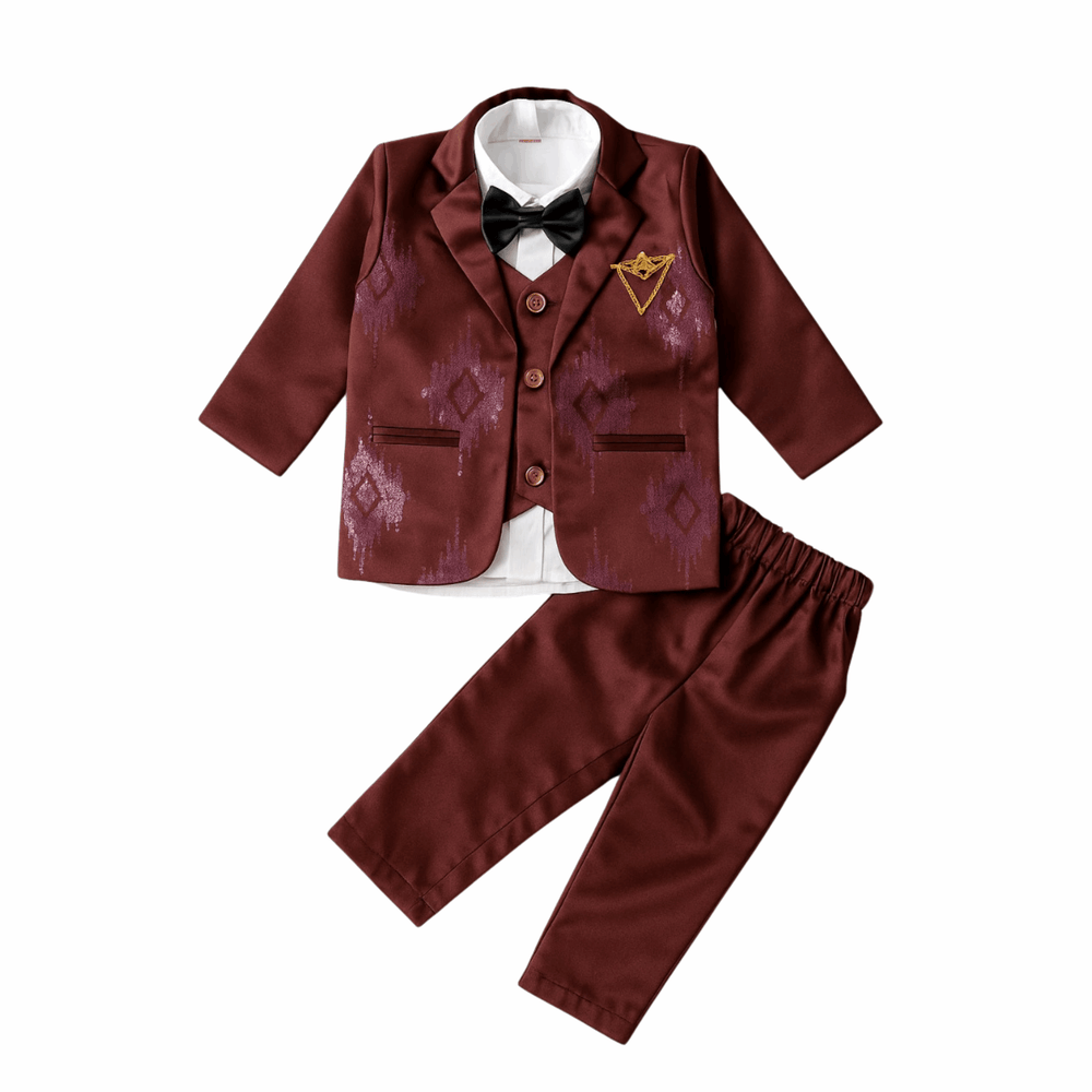 Boys' 4-Piece Formal Suit Set