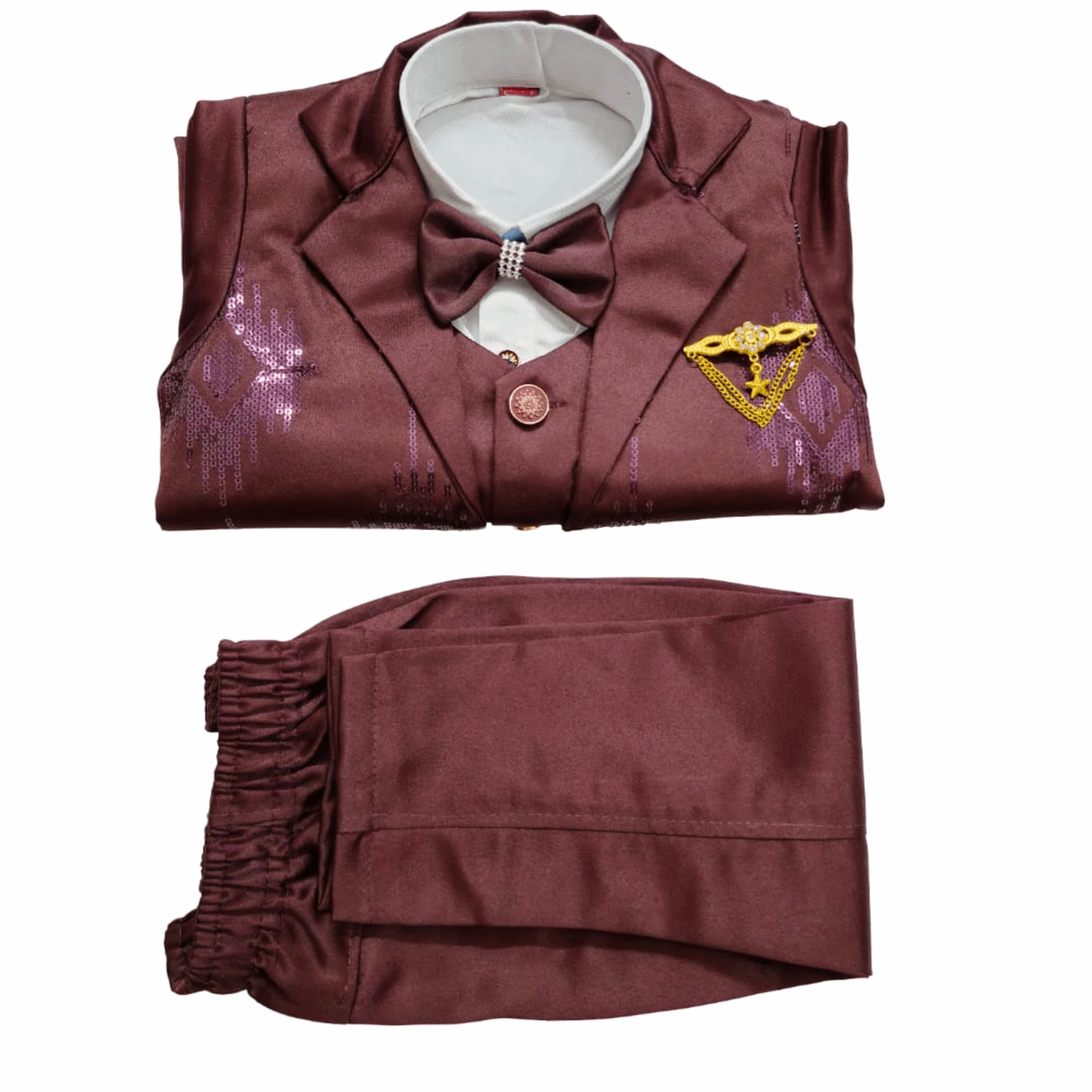 Boys' 4-Piece Formal Suit Set