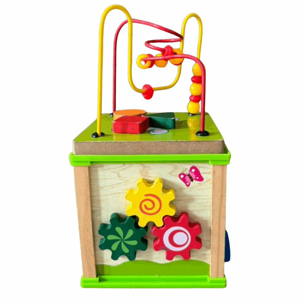 5-in-1 Montessori Activity Cube for Kids: Engaging Learning & Fun - Zustenjoy.com