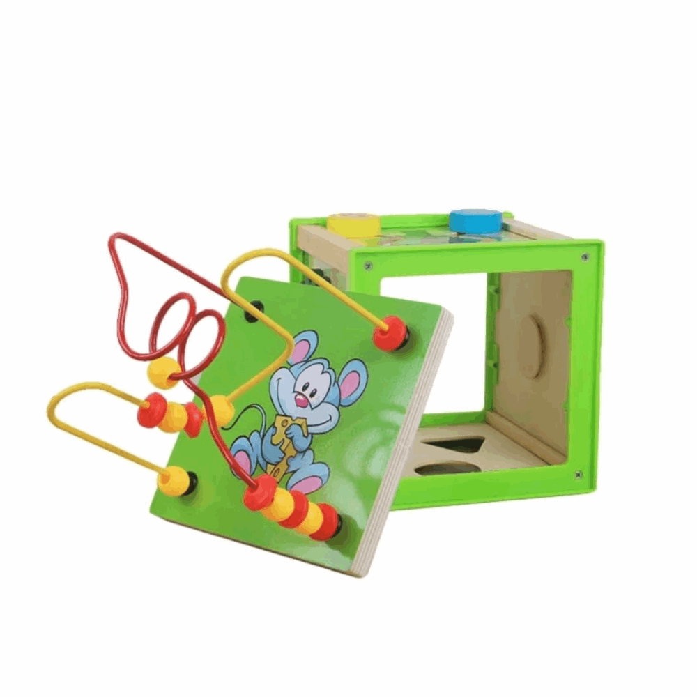 5-in-1 Montessori Activity Cube for Kids
